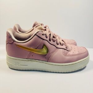 Nike Blush Pink with Gold Accent Sneakers
